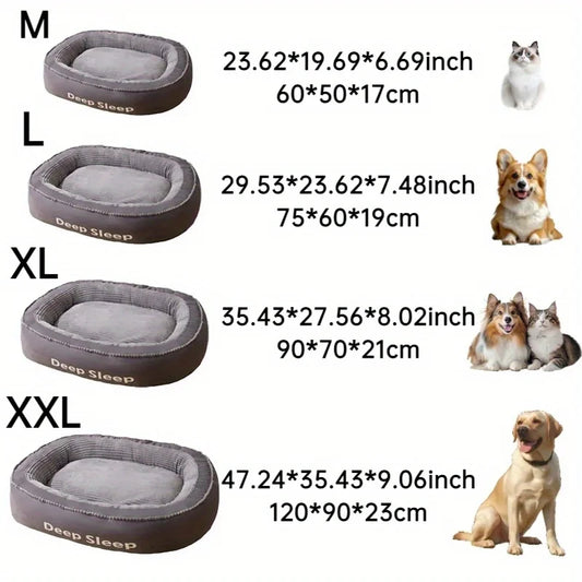 Comfortable Donut Round Soft Washable Dog Cat Cushion Bed