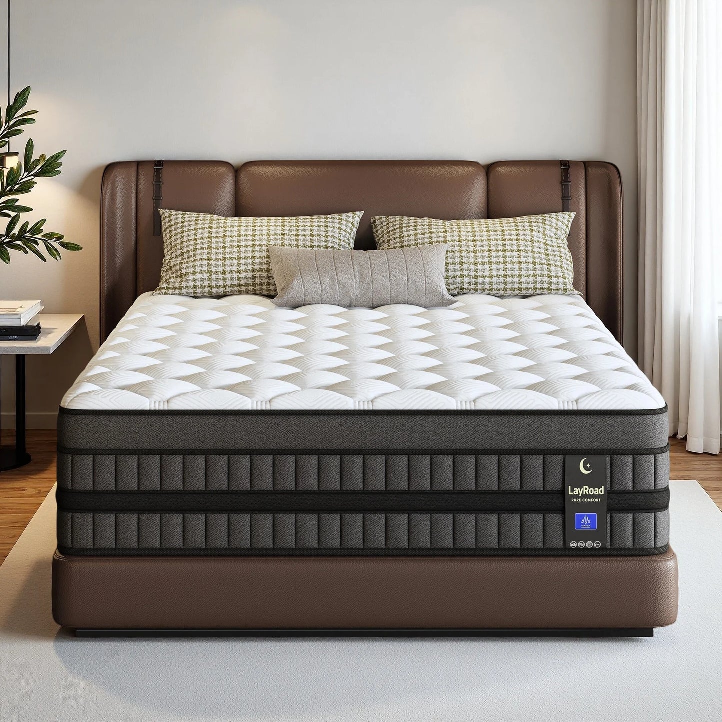 Memory Foam Spring Mattress. Twin Full Queen King Medium Firm