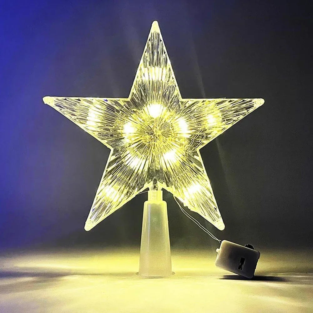 Christmas Tree Top Star Light LED