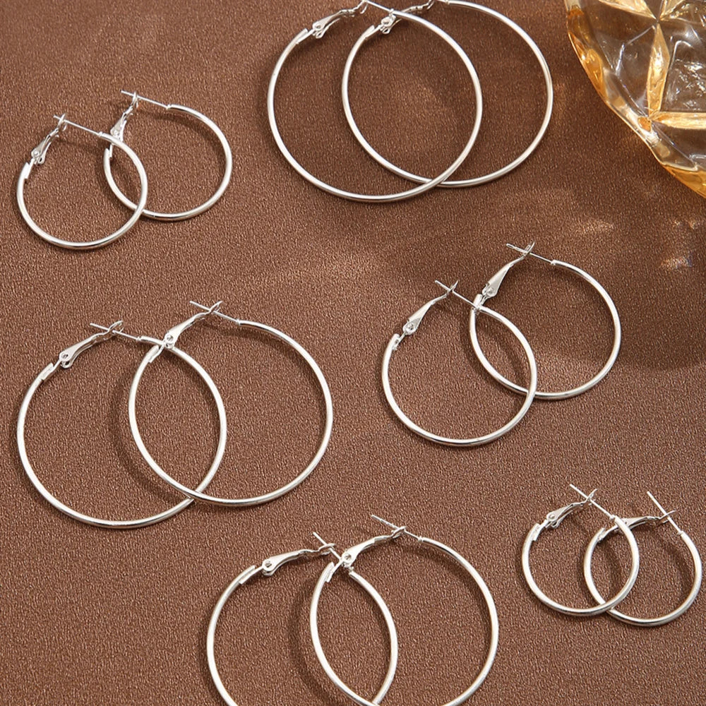 Fashion Hyperbolic Hoop Earrings Set