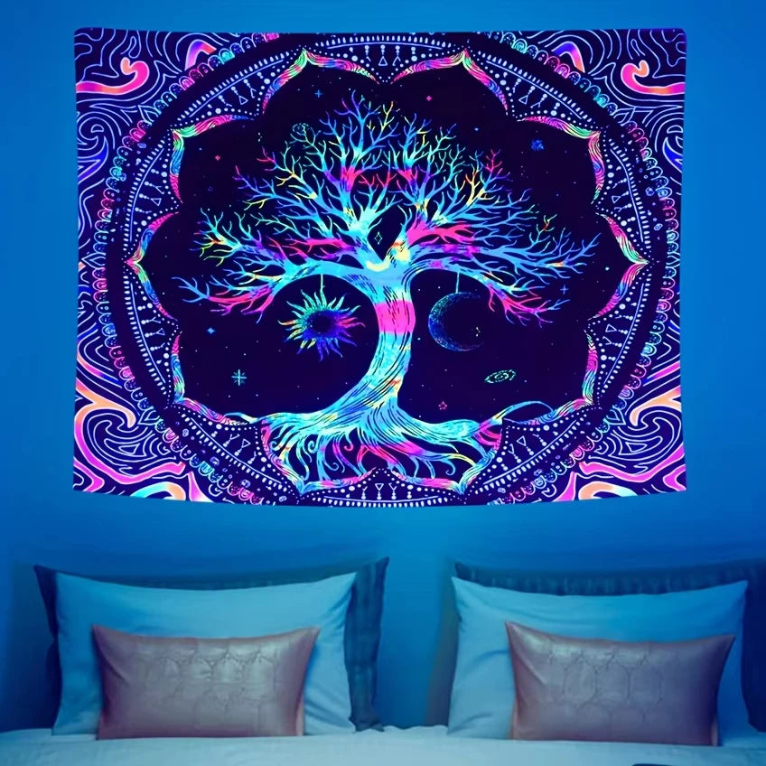 VIKAMA Aurora Tree of Life Tapestry
