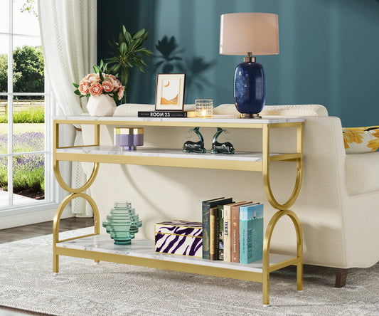 55 inch Sofa Table with 3 Tiers