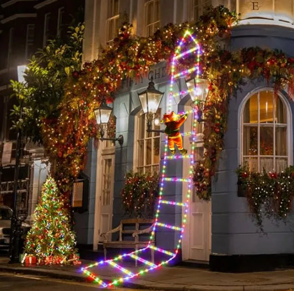 Christmas Decoration LED Santa Claus Climbing