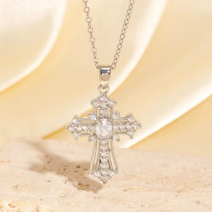 Vintage Cross Necklace, Exquisite Unique Pendant