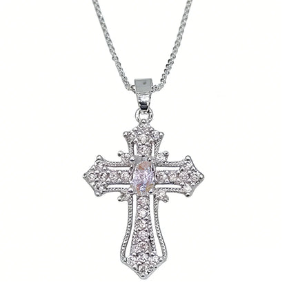 Vintage Cross Necklace, Exquisite Unique Pendant