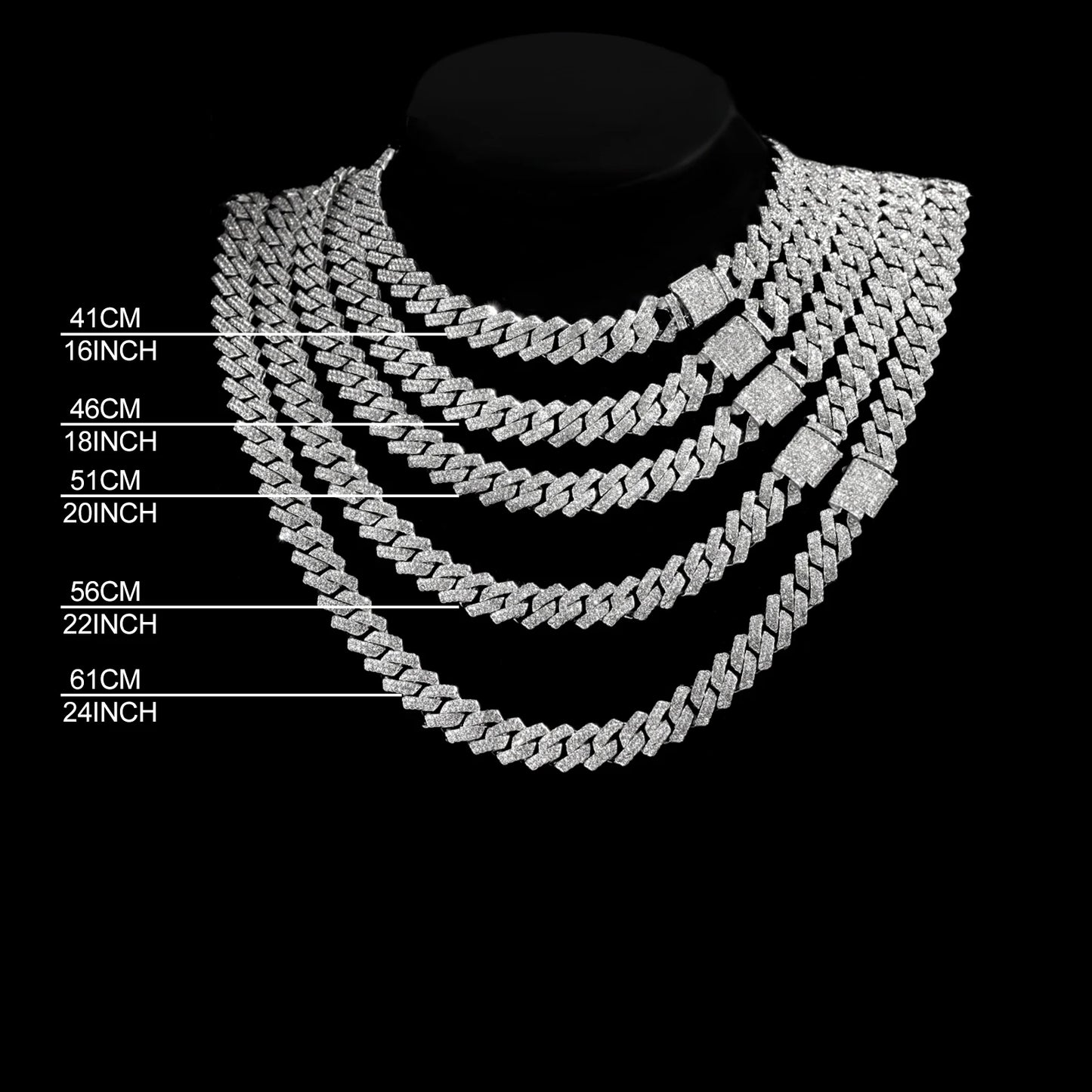 20-Inch  Double  Chain Unisex  Necklace