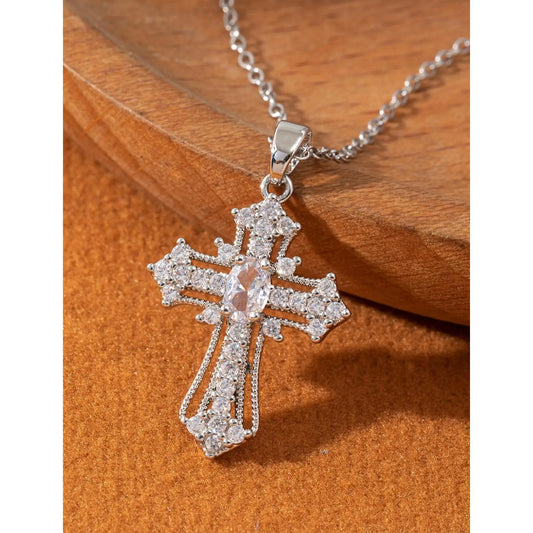 Vintage Cross Necklace, Exquisite Unique Pendant