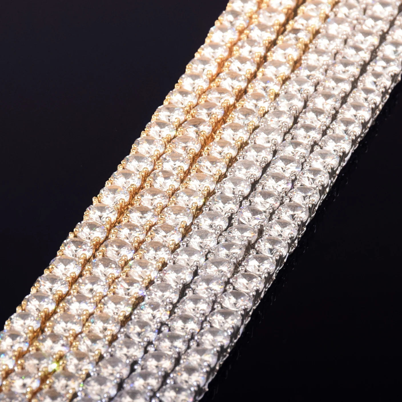 Spring Clasp Tennis Chain Gold