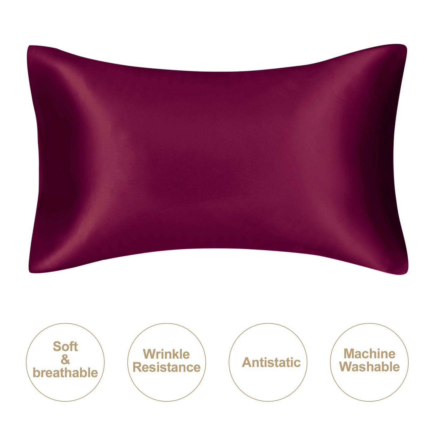 Satin silky pillowcase natural silk