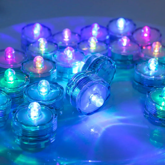 Set of 12 Waterproof LED Tea Lights