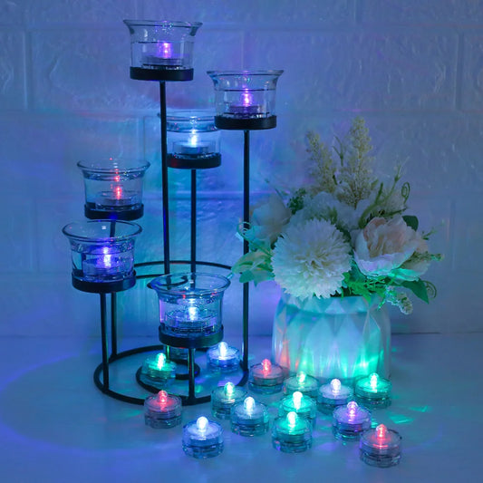 Set of 12 Waterproof LED Tea Lights