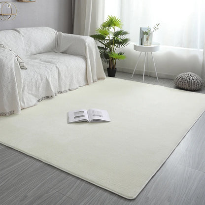 Pink Coral Velvet Carpet Living Room Short Plush Rug