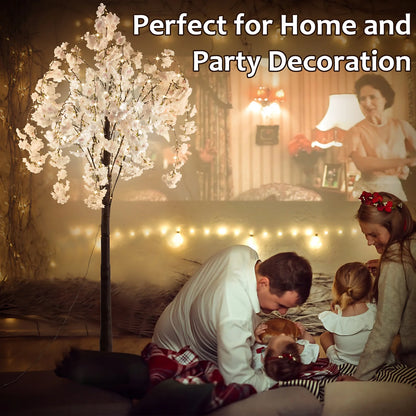 Cherry Blossom Tree Light, 6ft Lighted Trees for Decoration Inside