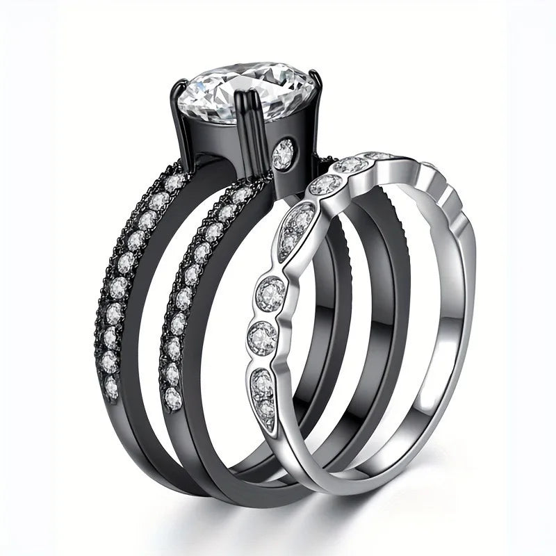 Fashionable Men's and Women's Engagement Ring