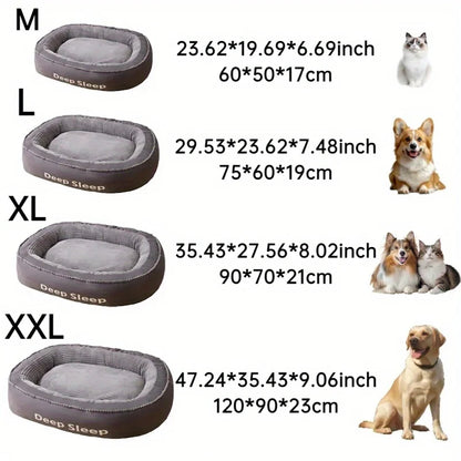 Comfortable Donut Round Soft Washable Dog Cat Cushion Bed