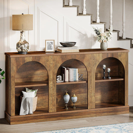 Farmhouse Console Table, 63-Inch Long Entryway Table