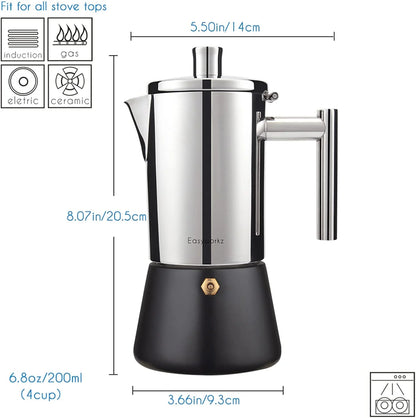 Italian Coffee Machine Maker 6Cup 10 oz