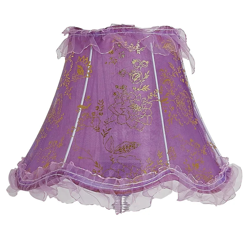 European Style Lampshade Vintage High-End Cloth Art Bead Lace