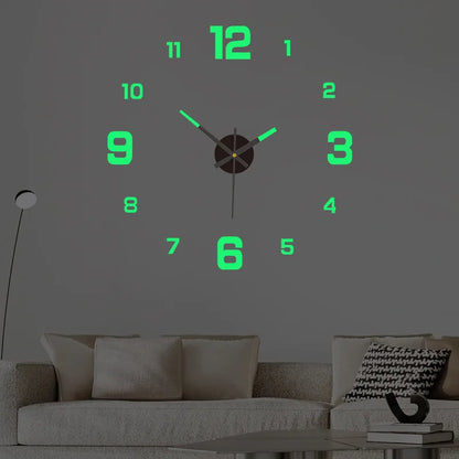 Luminous Digital  Wall Silent Clock