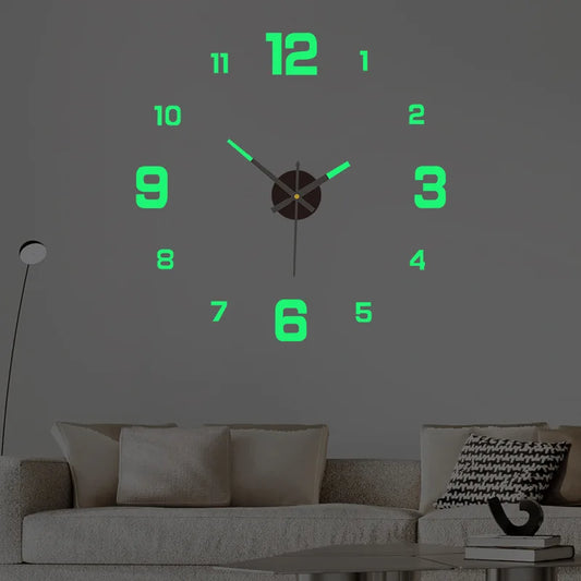 Luminous Digital  Wall Silent Clock