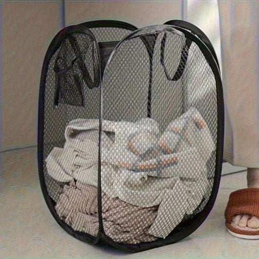 Collapsible Pop-up Mesh Laundry Basket Clothes Hamper