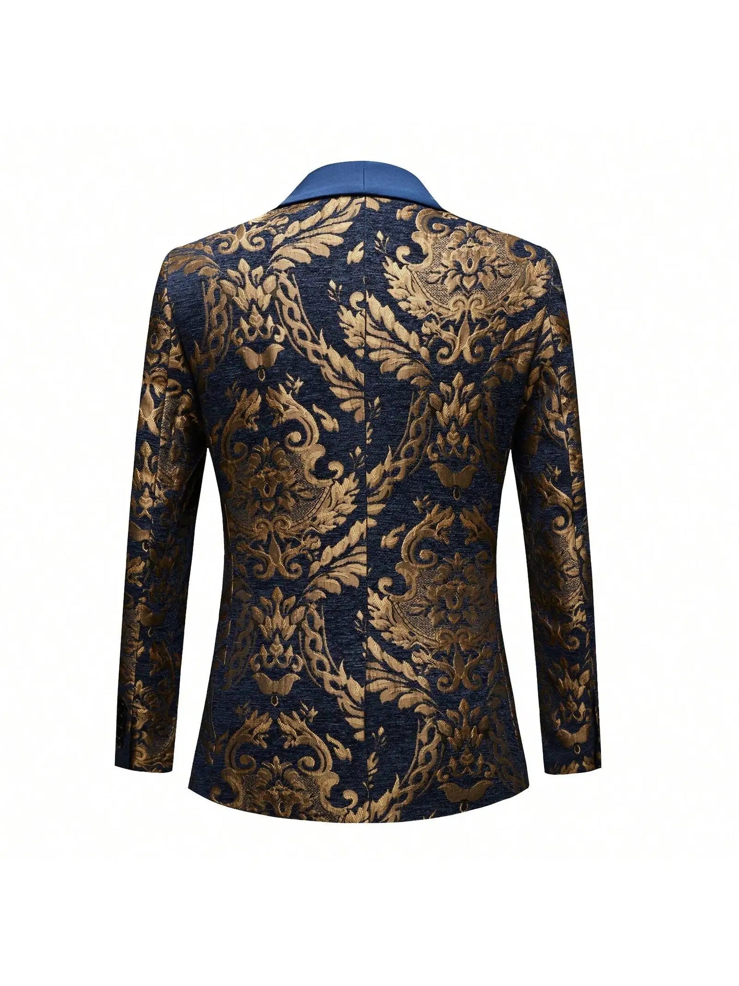 Flower Suit Jacket 1 Button Paisley Tuxedo