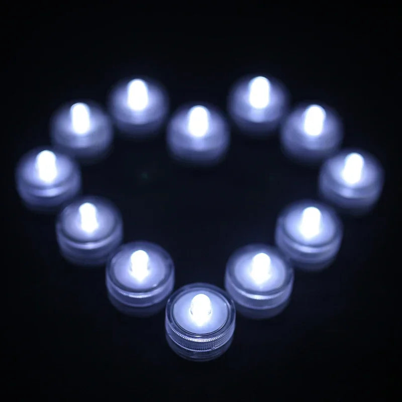 Set of 12 Waterproof LED Tea Lights