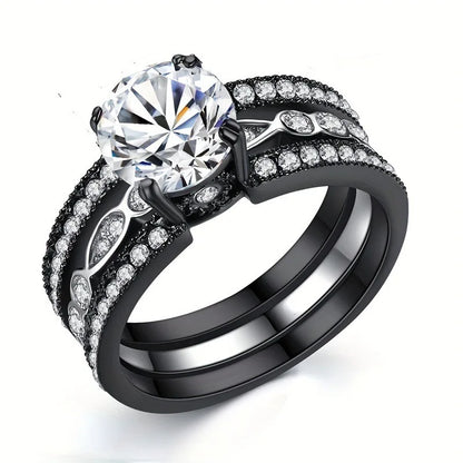 Fashionable Men's and Women's Engagement Ring