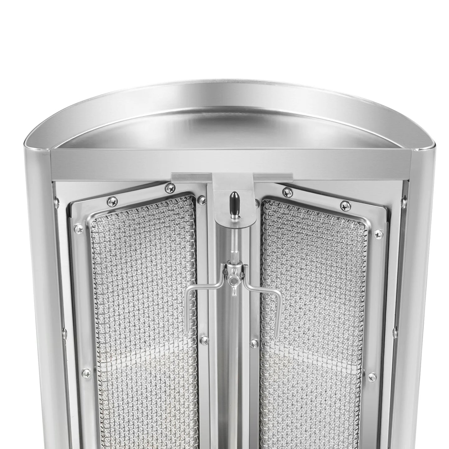 Electric Vertical  Gas Rotisserie Grill Broiler 360° rotating with 2 Burners