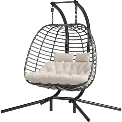 Patio Hammock Swing Chair with Cushion Loveseat