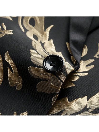 One Button Slim Fit Long Sleeve Jacket Tuxedo