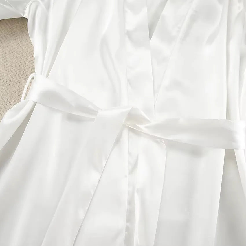 Feather Robe Sexy Rayon Summer  Lingerie