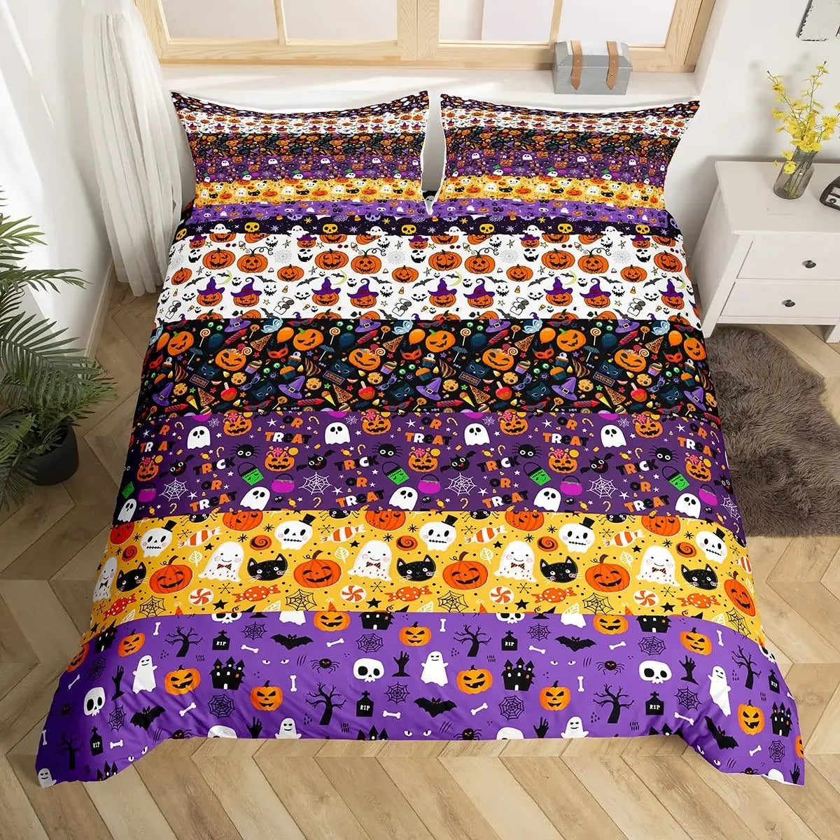 Halloween Tree Bedding Comforter Set Queen King
