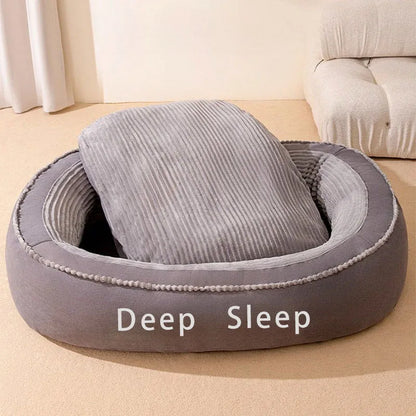 Comfortable Donut Round Soft Washable Dog Cat Cushion Bed