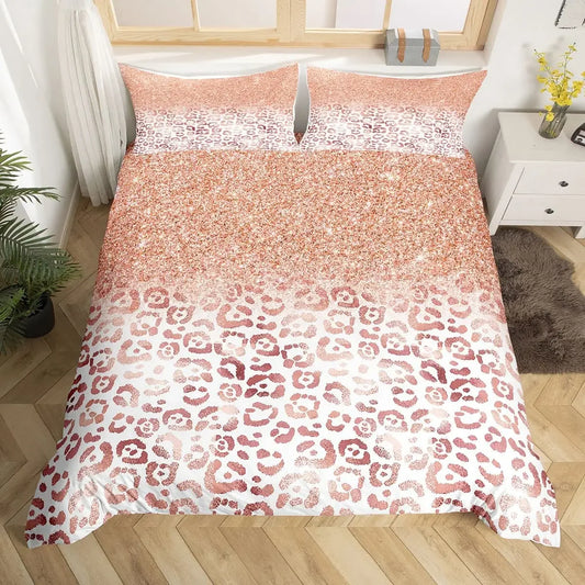 Leopard Print Bedding for Kids, Teens, Adults with Pillowcase