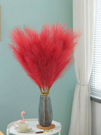 Artificial Tall Red Plush Faux Tree