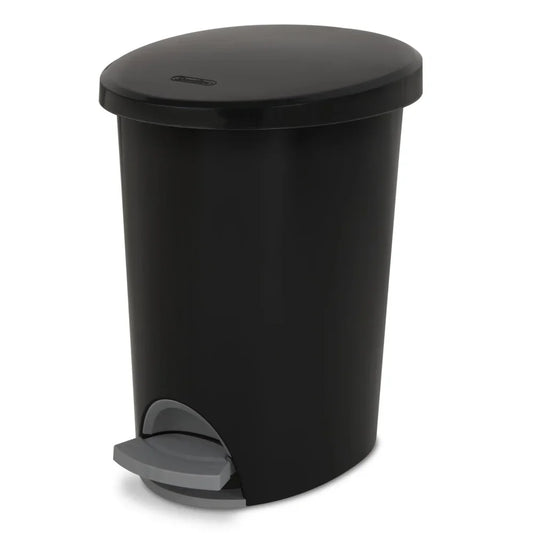Hands-Free Step-On Trash Can Plastic