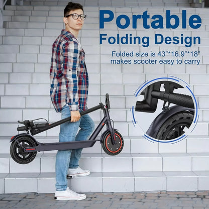AOVOPRO LADPED LP60 Electric Scooter 350W 19mph Max Speed 8.5inch tire Folding Electric Scooter 16miles Max Range for Adult