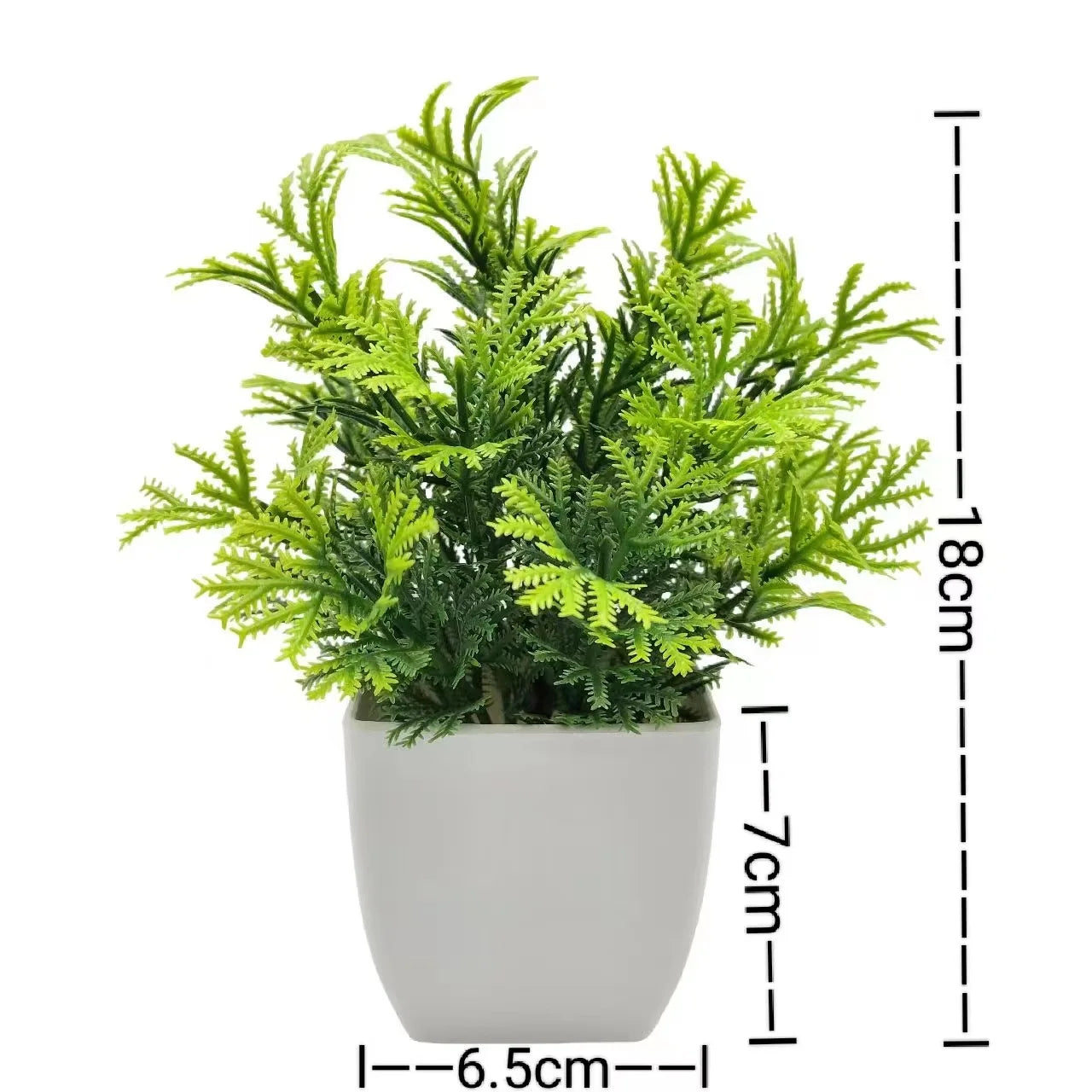 1pc Artificial Plants with Plastics Pots Perfect Greenery
