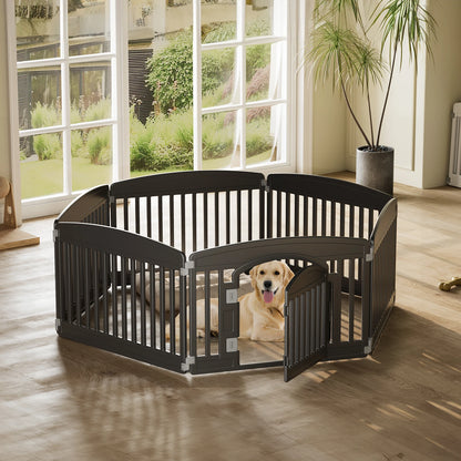 Playpen 6 Panel 24IN Expandable Durable Pet Fence for Medium Dogs