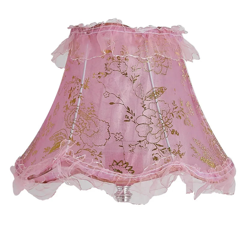 European Style Lampshade Vintage High-End Cloth Art Bead Lace