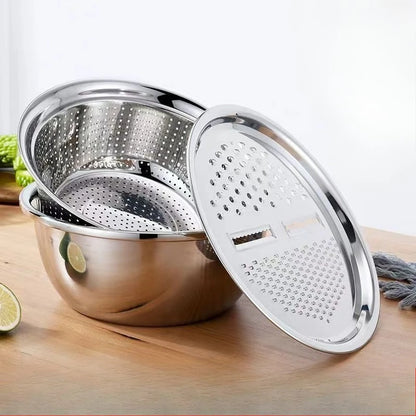 3PCS/1Set Vegetable Slicer, Stainless Steel