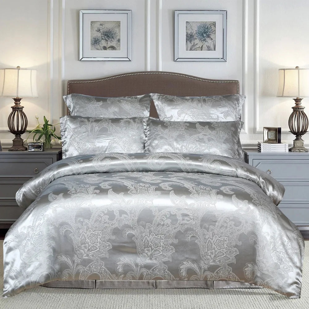 Duvet Cover Set  Pillow Case Silk & Glossy