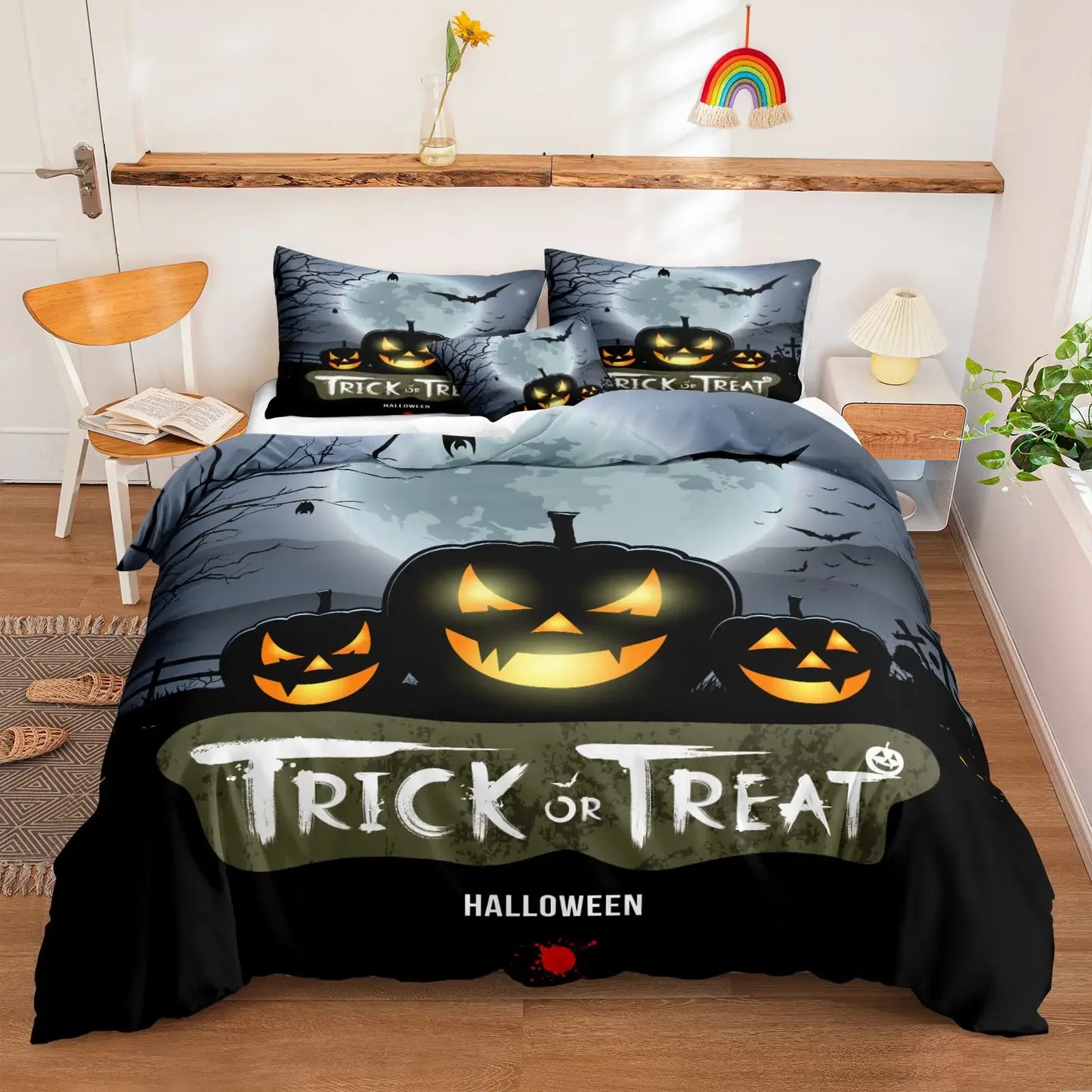 Halloween Tree Bedding Comforter Set Queen King