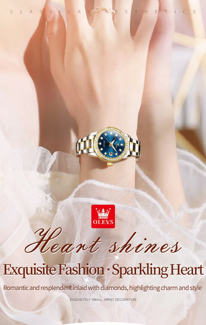 Watch for Women Diamond Gold Luxury Stainless steel
