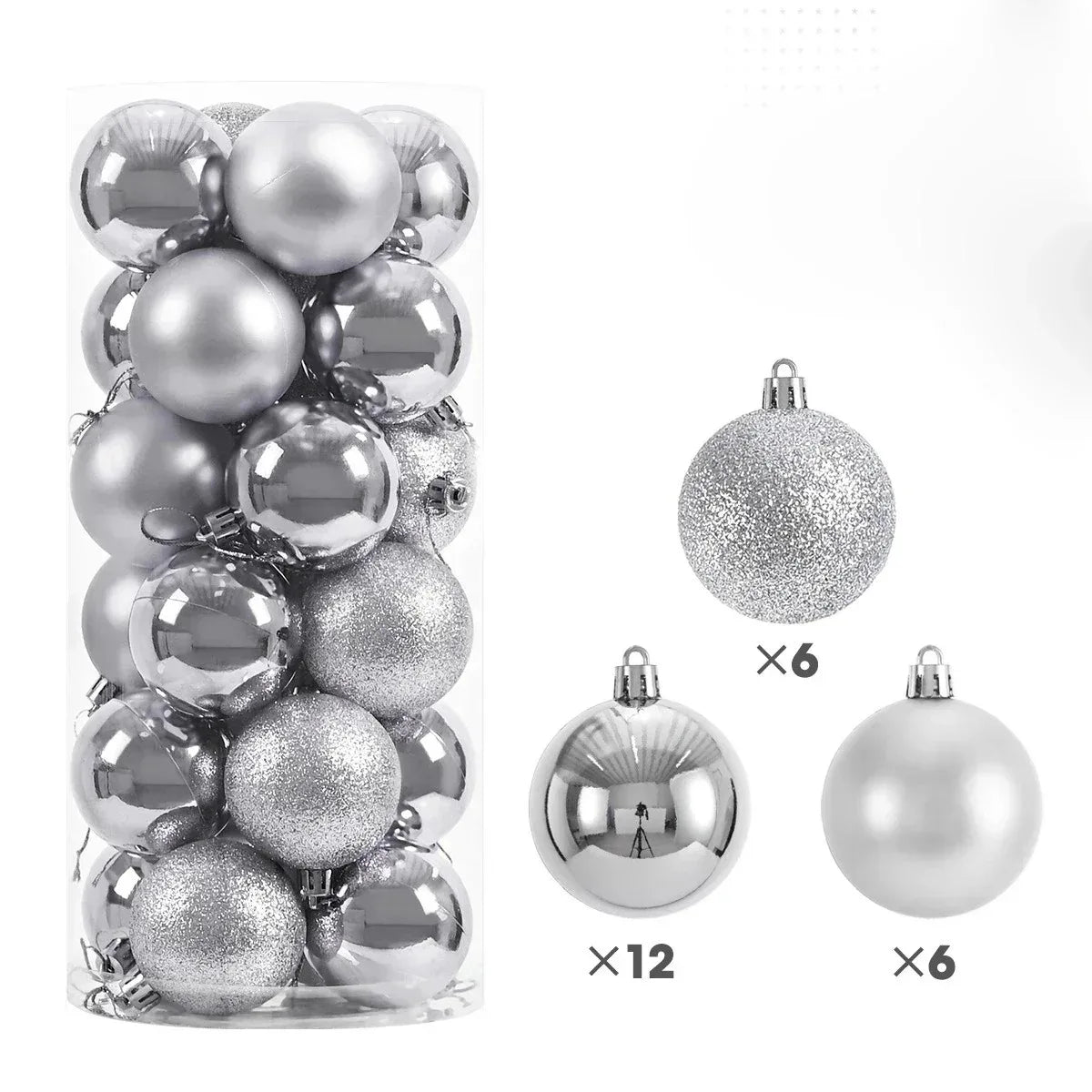 24Pcs  Christmas Tree Hanging Ornaments