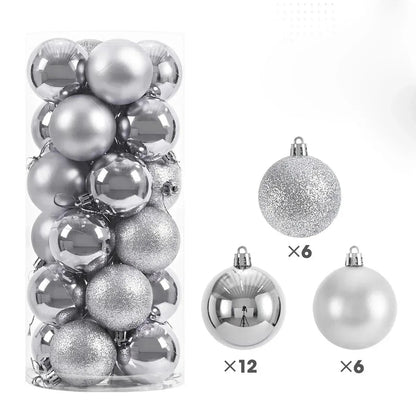 24Pcs  Christmas Tree Hanging Ornaments
