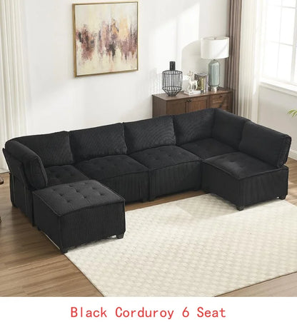 Modular Sectional Sofa With Reversible Chaise,