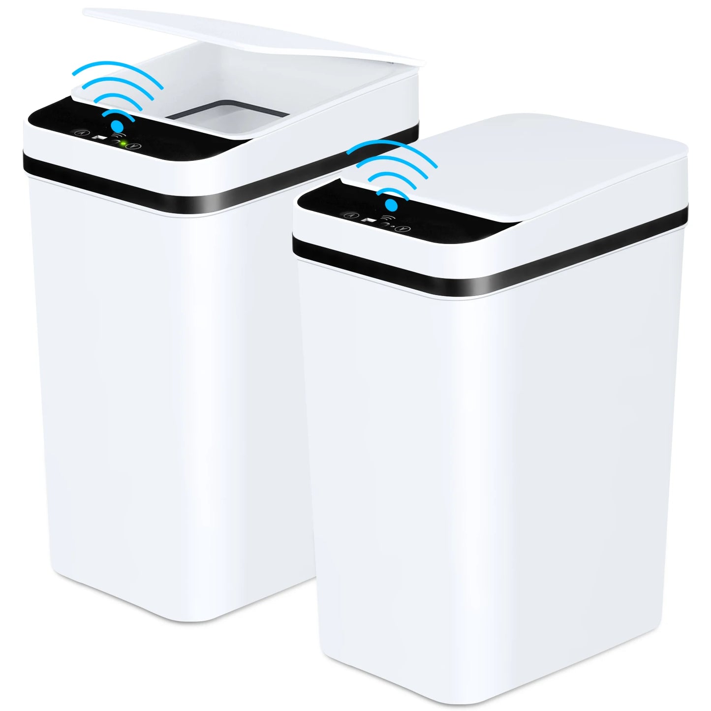 2 Pack Bathroom Automatic Touchless Trash Cans