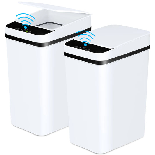 2 Pack Bathroom Automatic Touchless Trash Cans